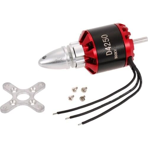 D4250 800KV 3-7S Brushless Motor for RC FPV Fixed Wing Drone Airplane Aircraft Quadcopter Multicopter