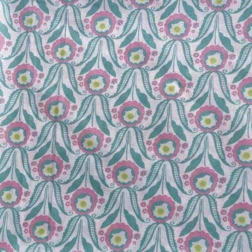 Sunflower Bloom 80S Like Liberty Cotton Poplin Fabric For Kids Baby Sewing Cloth Dresses Skirt DIY Handmade Half Meter Purses
