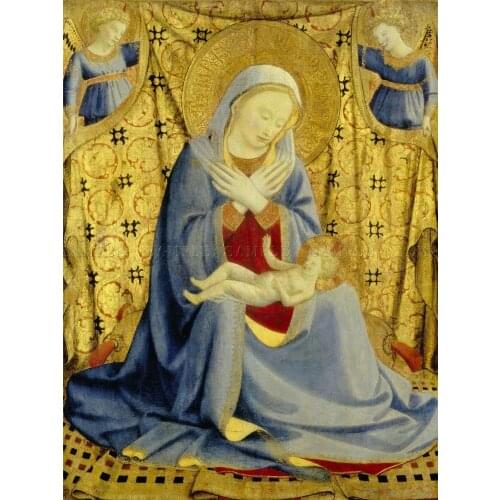FRA ANGELICO ITALIAN MADONNA HUMILITY OLD Art print Silk poster Home Wall Decor