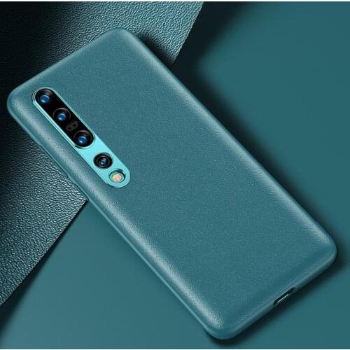 Leather Case for Xiaomi mi 10 10 Pro coque Luxury Matte Leather skin soft TPU hard phone cover for Xiaomi mi 10 10 Pro case