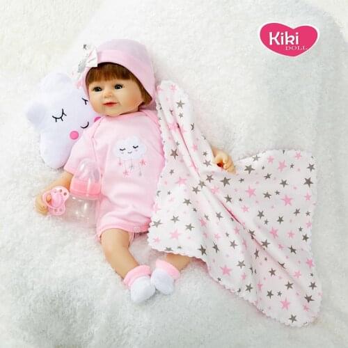 Bebe reborn doll stuffed body newborn silicone baby doll high quality child toy for birthday Xmas gift