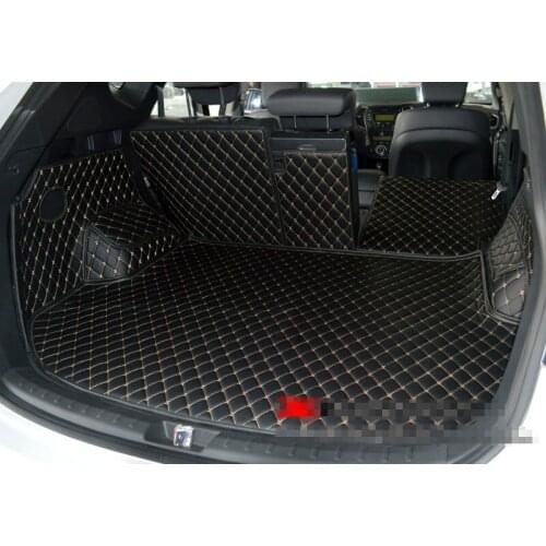 Best quality! Special trunk mats for Hyundai Santa Fe 5 seats 2017-2013 cargo liner boot carpets for Santa Fe 2016,Free shipping