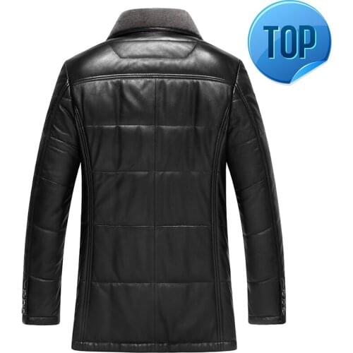 Leather Jacket Men Jacket Genuine Leather Winter Down Jacket Men Sheepskin Coat Men Leather Jacket Chaqueta Cuero Hombre