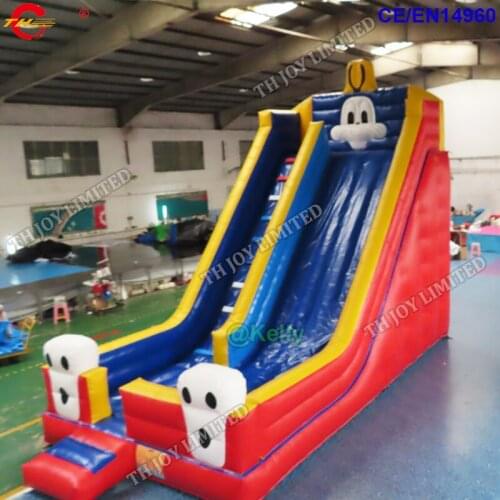 8x4x6mH rabbit inflatable bouncer slide for sale, commercial high quality inflatable dry slides for outdoor carnival sport games