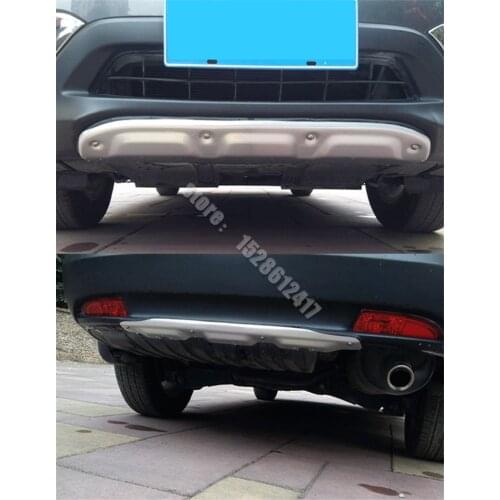 For Honda CR-V CRV 2012-2014 Car styling Aluminum alloy Front And Rear Bumper Skid Protector Plate Cover