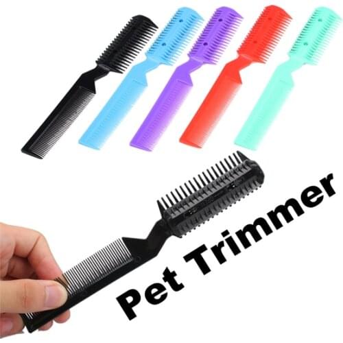Pet Hair Trimmer Comb Cutting Cut Grooming Razor Thinning Dog Cat Combs Hair Remover Hair Brush & Comb Pet Cat Accessories