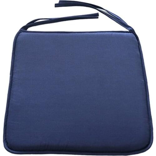 Seat Cushion Soft Comfort Sponge Chair Pads With Straps For Home Office Cafe
