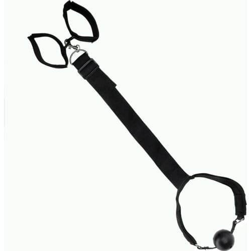 Sex Toys for Couples Mouth Gag Ball Oral Fixation With Hand Cuffs Erotic Products Mouth Stuffed SM Bondage Flirting