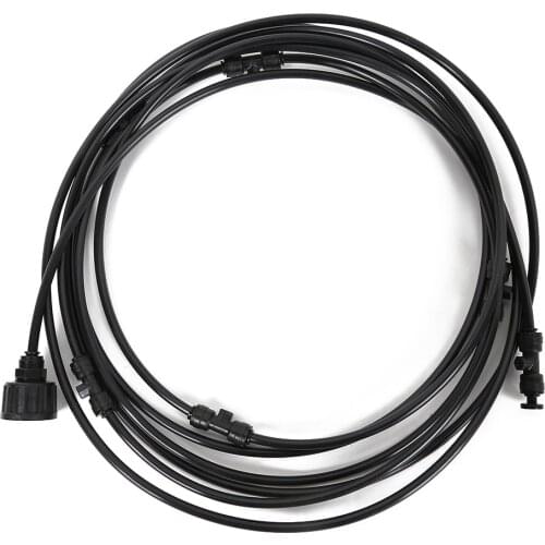 Free Shipping 6/9/12m Outdoor Mist Cooling System Patio Garden Micro Drip Irrigation Spray Low Pressure Fog Misting System