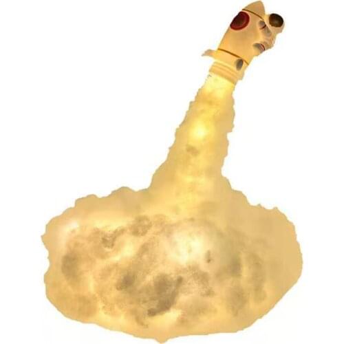 Special DIY LED Clouds Rocket Astronaut Bedside Table Lamp Children Kids Bedroom Decora Night Light Birthday Gift Craft Ornament