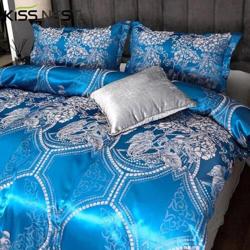 Jacquard Bedding Set (Duvet Cover+ Pillowcase) Twin/Full/Single/Double, 200x200 / 240x220,For Bed 150,Noble Green,Nordic Style