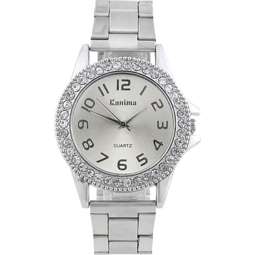 New Fashion Brand Watch Women Luxury Rhinestone Quartz Watches Stainless Steel Dress Wristwatch reloj mujer Hot Sale 2018