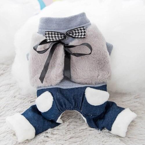 Dog Winter Clothes Pet Ubranka Dla Psa Costume For Small Dogs Coat Jacket Cat Kurtka Teddy Chihuahua Puppy Warm Fur Jumpsuit