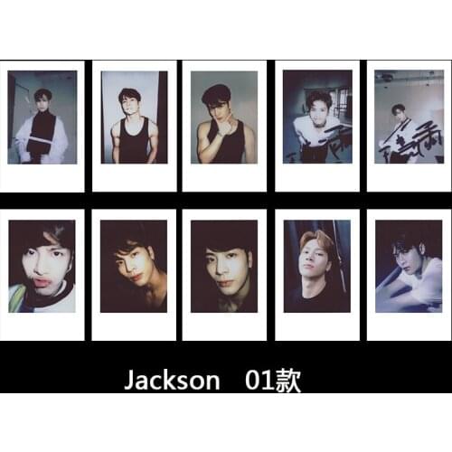 10pcs/set kpop got7 Jackson Polaroid card