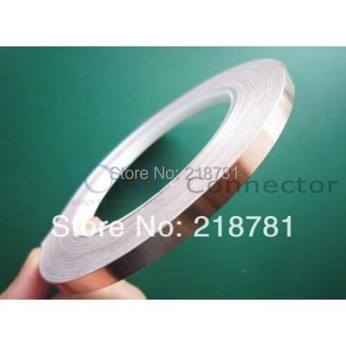 10x 3mm*30M*0.06mm Single Adhesive Conductive Copper Foil Tape for BGA ,Guitar, EMC EMI Shielding Mask