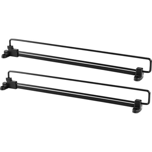 2Pcs Adjustable Clothes Rails Wardrobe Pull Out Retractable Cabinet Clothes Hanger Closet Rod Rail Organizer Rack Closet Rods