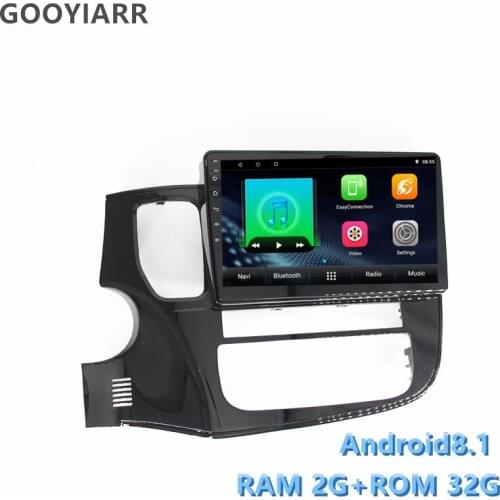2din Car Android8.1 gps multimedia vedio player For Mitsubishi Outlander 2013 2014 2015 2016 2017 2018 stereo radio