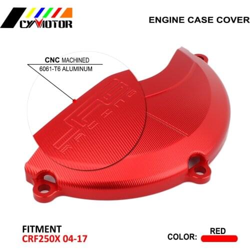 Motorcycle Side Engine Case Cover Protector Guard For HONDA CRF250X CRF 250X 2004 2005 2006 2007 2008 09 10 11 12 13 14 15 16 17