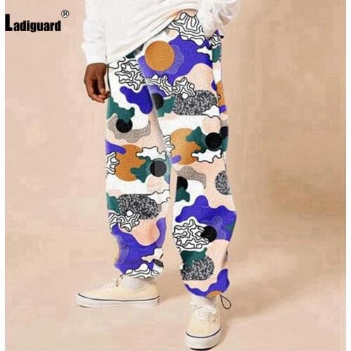 Mens Cashmere Pants Streetwear Fashion 3D Print Trousers Sexy Mens Clothing 2021 New Patchwork Casual Loose Pants Male Clothing