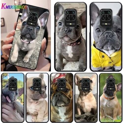 French Dogs for Redmi K30i K30 9T K30T K30S K20 10X 9i 9AT 9A 9C 9 5G 4G Pro Ultra Prime Black Phone Case