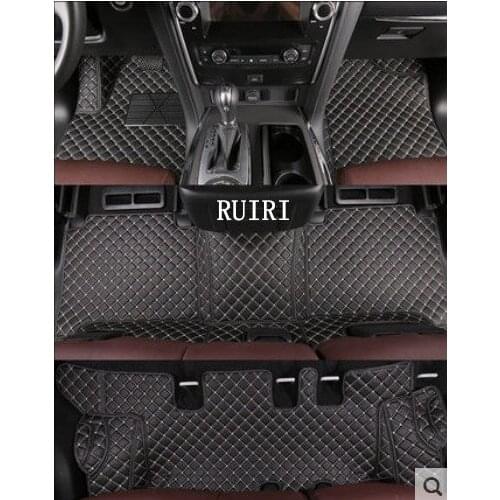 Good quality! Custom special car floor mats for New Nissan Armada 2019 7 seats waterproof durable carpets for ARMADA 2018-2017