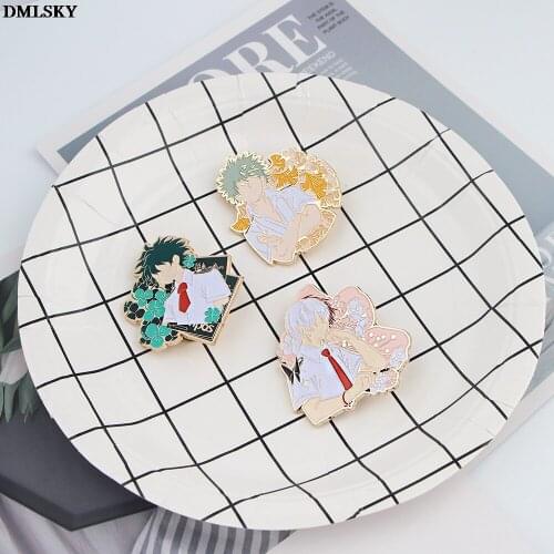 M4751 DMLSKY Anime Metal Brooches Funny Pin Badge Cartoon Badges Icon on The Backpack Pins for Clothing Jewelry