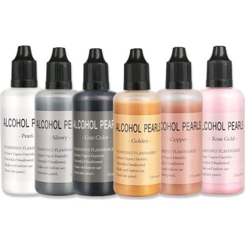 Metallic Alcohol Pigment Resin Dye Alcohol-Based Ink Epoxy Resin Colorant 60ml