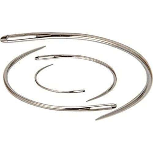 4Pcs 4Sizes Upholstery Repair Kit Quilting Curved Needle for Hand Sewing Embroidery DIY Sewing Needle Supplies