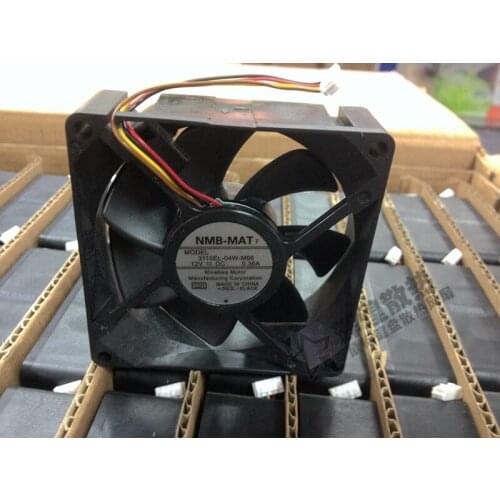 New100% Original NMB 8025 3110EL-04W-M66 12V 0.36A 4Wire Cooling Fan 80*80*25MM