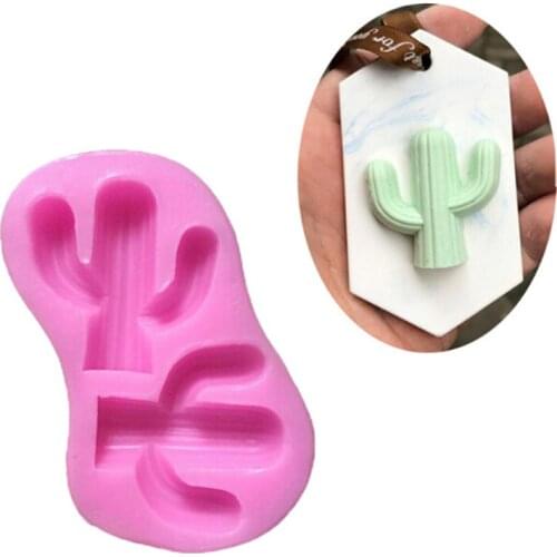 DIY Cactus Shape Cake Silicone Moulds Fondant Cake Cookie Soap Chocolate Candy Mold Baking Pastry Decorating Tools