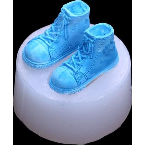 Sports Shoes Silicone Mold Soap Mould DIY Crystal Epoxy Molds Candle Soap 3D Stereo Soap Making Tool Handcraft moule silicone