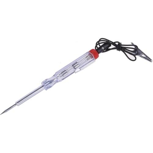 DC 6V-24V Car Tester Fuses and Light Socket Tester Transparent Circuit Test Pen for Car Motorcycle and Small Engines