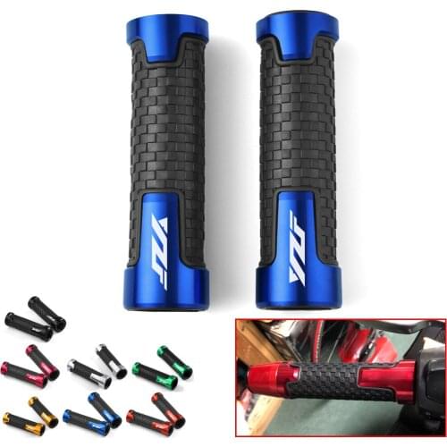 YZF Logo For Yamaha R1 R3 R6 R15 R125 R25 Accessories Motorcycle Non Slip Handlebar Grips Throttle CNC Hand Bar Grips All Years