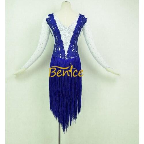 Free Shipping Latin Dance Skirt For Women Professional Sumba Dancing Skirt Adult Rumba QiaQia Latin Dress Latin Performances Dre