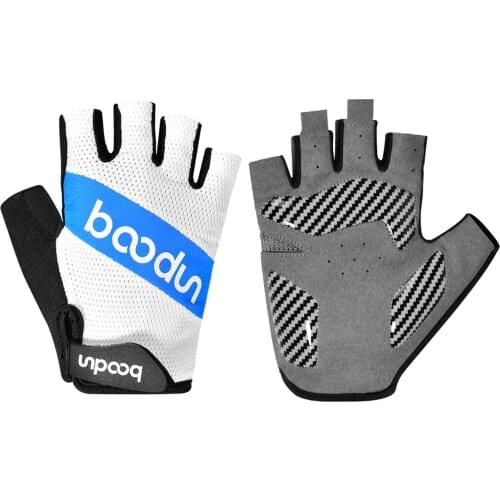 1 Pair 4D Cycling Gloves Half Finger Shockproof MTB Road Bicycle Gloves Breathable Thickened SBR Cushion Gloves For Cycling