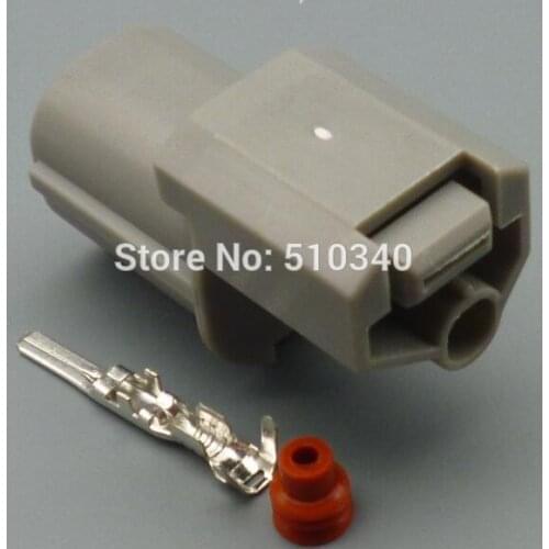 100sets 1pin 1hole Horn Auto Waterproof Voltage Regulator Connector lamp ABS sensor plug with terminal