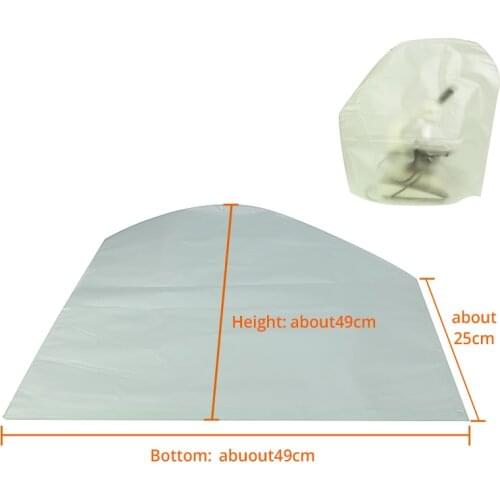 50x26x47cm PVC Plastic Moistureproof Microscope Dust Cover For Standard Microscope Protection Cover