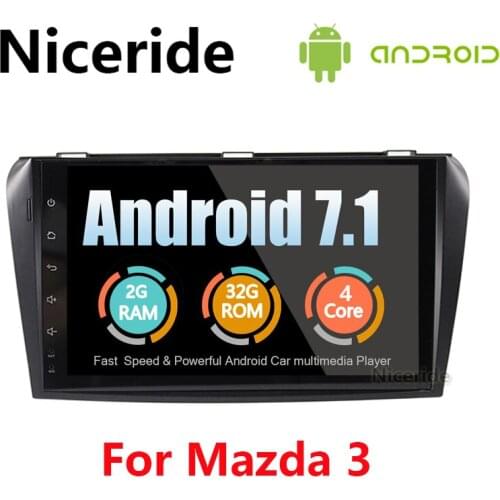 9 inch Android 7.1 GPS Navigation Car Radio Player for 2004-2009 Mazda 3 with Bluetooth WIFI Mirror Link rear view camera BT