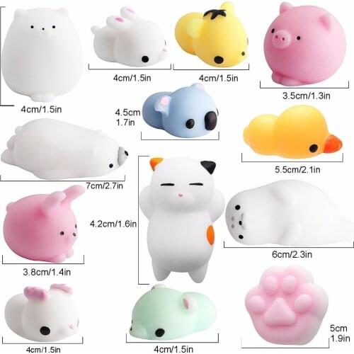 Antistr Squishy Soft Toy Cute Animal Antistress Ball Abreact Sticky Shape Slow Rising Anti Stress Relief Toy Relax Pressure Gift