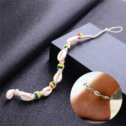 Boho Handmade Shell Beads Anklet Beach Sea Sandal Bracelet Foot Ankle Jewelry