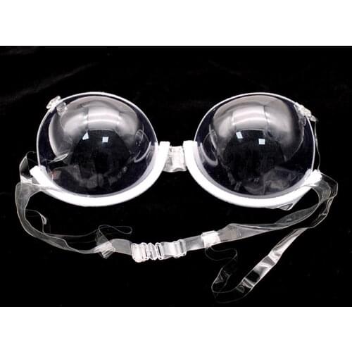 Women 3/4 Cup Transparent Clear Push Up Bra Ultra-thin Strap Gathering Invisible Bras Underwear Sexy Seamless Bra Bralette