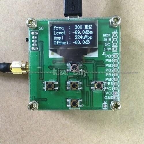 OLED display RF power meter 1MHZ-8000MHZ can set RF power attenuation value digital meter + Sofware / 10W 30DB Attenuator