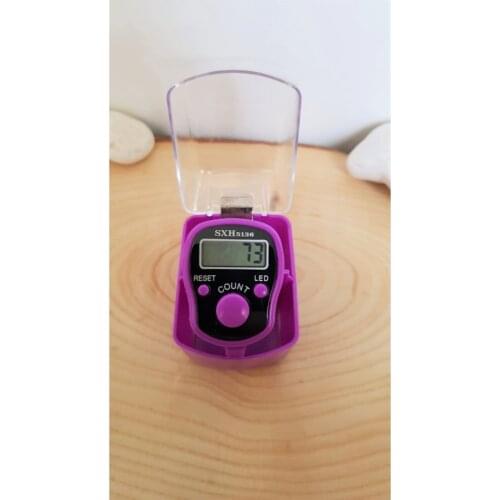 Purple Led Lighted Adjustable Finger/ring Zikirmatik