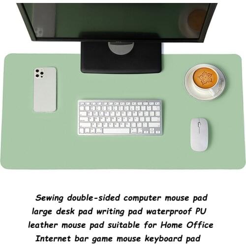 Portable Anti-Slip Large Mouse Pad Gamer Waterproof PU Leather Desk Mat Home Office Mousepad Double-side PC Laptop Table Pads