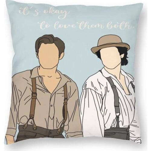 Brothers The Vampire Diaries TV Show Square Pillowcover Decoration Cushion Cover Throw Pillow for Living Room Printing