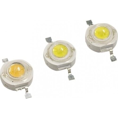 10PCS 1000PCS LED cob real 3W 45mli chip 250LM 700MA High Power LED lamp Beads white warm 3w LED lights for Blubs Spotlight