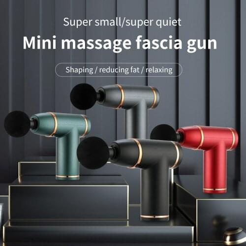 Mini Massage Fascia Gun Deep Tissue Muscle Massage Gun Neck Muscle Massager Slimming Body Muscle Fitness Percussion Pain Relief