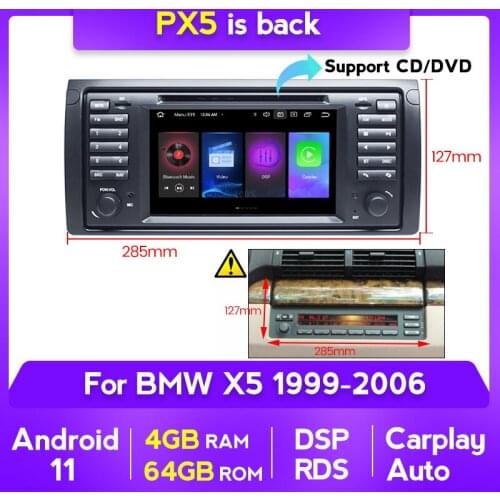 Mekede Android11 DSP RDS For BMW X5 E53 5 Series E39 GPS Navigation Car Auto Radio Multimedia Player carplay Auto BT WIFI 4G LTE