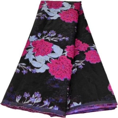 Multicolor High Quality African nigerian tulle Lace Fabric Organza Fabric cotton fabric Embroidery nigerian dress guipure lace