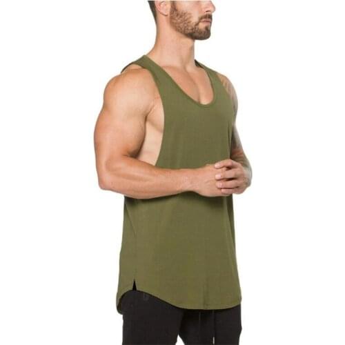 Brand Mens Tank Top Workout Gym Casual Clothing Bodybuilding Musculation Fitness Singlets Vest Muscle Sleeveless Sports Shirt